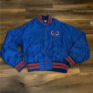 Mens Holloway Blue Jacket with Red Stripes Size XL